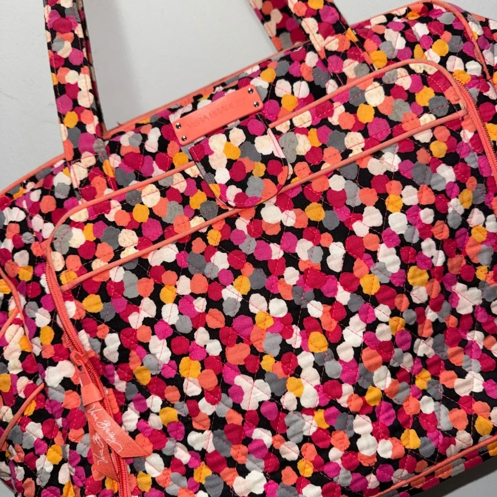 Vera Bradley Stroll Around Diaper Bag Pixie Confetti Quilted Tote